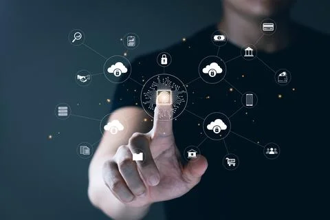 Digital transformation technology strategy,the transformation of ideas and .. 库存照片