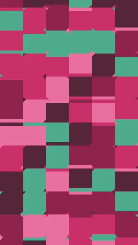 Digital Transformation Visuals with Abstract Procedural Geometric Elements Stock Footage 329587761