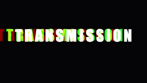 Digital Transmission Glitch Effect with Corrupted Text and Vibrant Colors o.. Stock Footage 343479926
