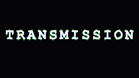 Digital Transmission text glitch effect in dark background with data stream.. Stock Footage 343479966