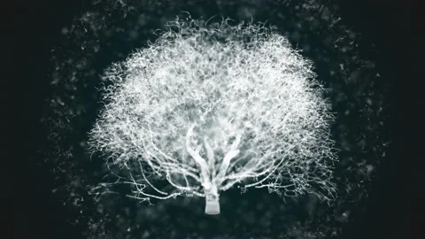 Digital tree, concept of nature and technology, AI, virtual reality 스톡 동영상 221086989