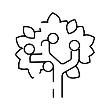 Digital tree connecting growth and technology concept Stock Illustration