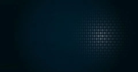 Digital Trending Binary Data Technology Banner Backgrounds 스톡 일러스트