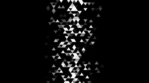 DIgital triangular reveal mask. Stock Footage 69969571