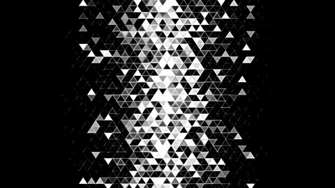 DIgital triangular reveal mask. Stock Footage 69969974