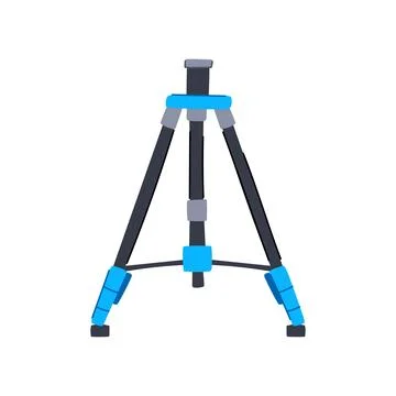 Digital tripod camera cartoon vector illustration Stock Illustration