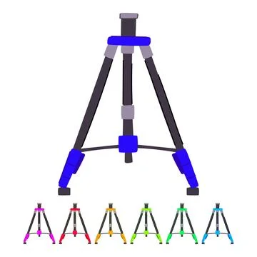 Digital tripod camera vector cartoon graphic Stock Illustration