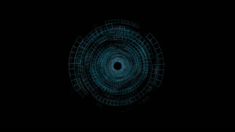 Digital-tunnel 4k alpha Stock Footage 137102426