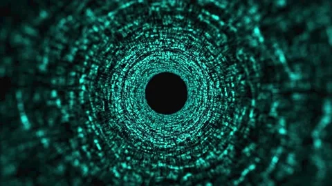 Digital tunnel 66 Stock Footage 219380213