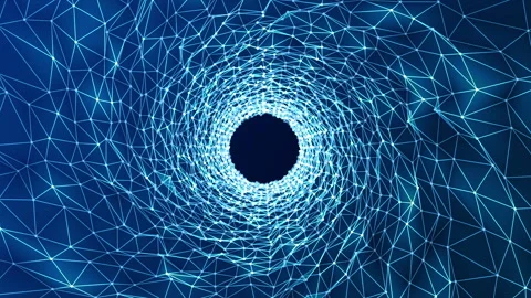 Digital tunnel Background with light effect video animated background Stock Footage 340712114