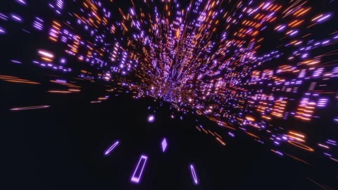 A digital tunnel with failures Stock Footage 246520162