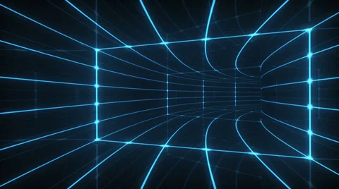Digital tunnel Stock Footage 27243813