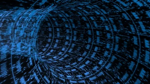Digital tunnel Stock Footage 104263194