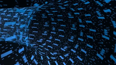 Digital tunnel Stock Footage 104369547