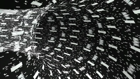 Digital tunnel Stock Footage 104431234