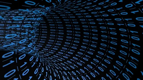 Digital tunnel Stock Footage 104516374