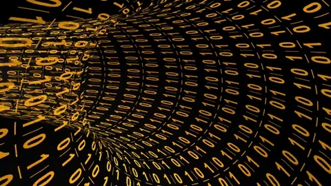 Digital tunnel Stock Footage 104573626