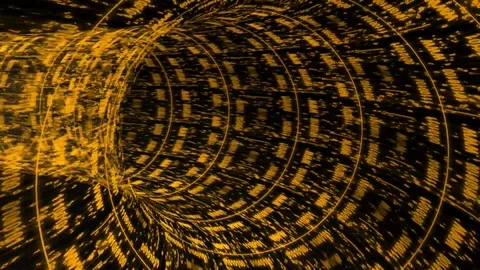 Digital tunnel Stock Footage 104763166