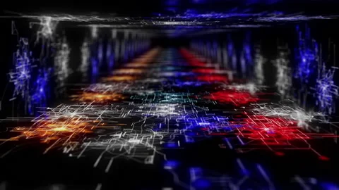 Digital Tunnel Stock Footage 168461537