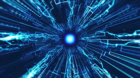 The digital tunnel. Vídeo Stock 297675084