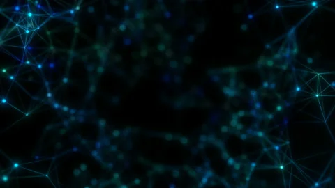 Digital tunnel forms a frame on the sides of the screen. Place for text Stock Footage 105421197