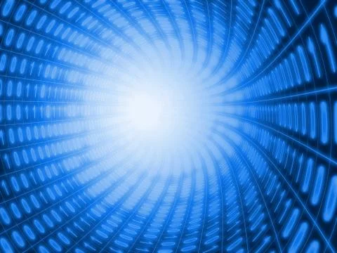 Digital tunnel Illustrazione stock