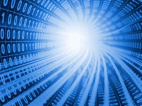 Digital tunnel Stock Illustration