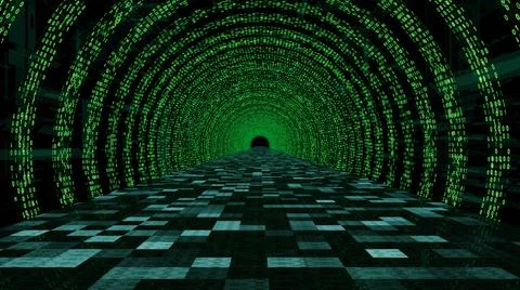 Digital tunnel Stockillustratie