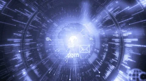 Digital tunnel. Internet. Technology background. Stock-Footage 11497593