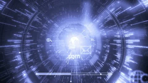 Digital tunnel. Internet. Technology background. Stock-Footage 11497595