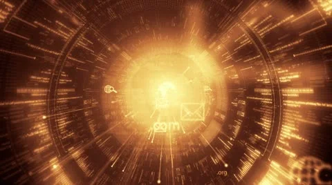 Digital tunnel. Internet. Technology background. Stock-Footage 11497596
