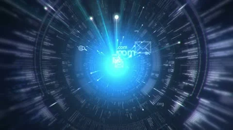 Digital tunnel. Internet. Technology background. Stock-Footage 11497703