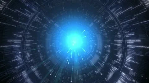 Digital tunnel. Internet. Technology background. Stock-Footage 11497735