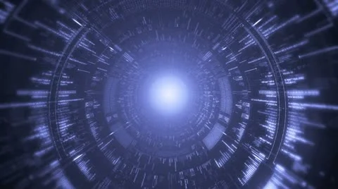 Digital tunnel. Internet. Technology background. Stock-Footage 11497736