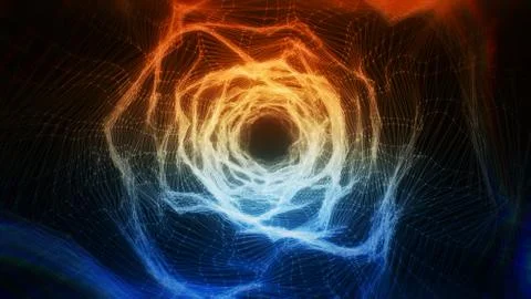 Digital tunnel. Internet. Technology background. 3d illustration Stock Illustration