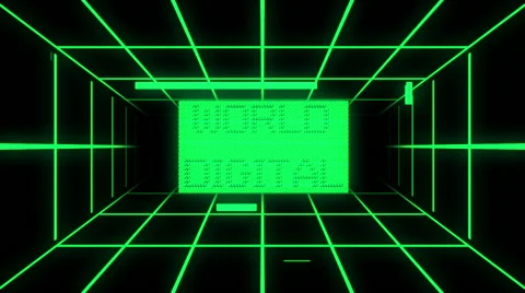 Digital tunnel (seamless loop) Stock Footage 54915514