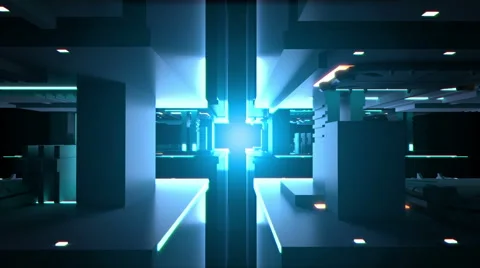 Digital tunnel Technology background loop Stock Footage 60691452