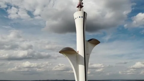 Digital TV Tower Stock Footage 154332264