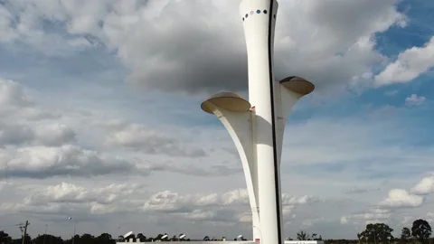 Digital TV Tower Stock Footage 154332547