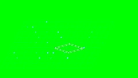 Digital Twin Factory Layout With Live Sensors on Green Screen Stock Footage 342090220
