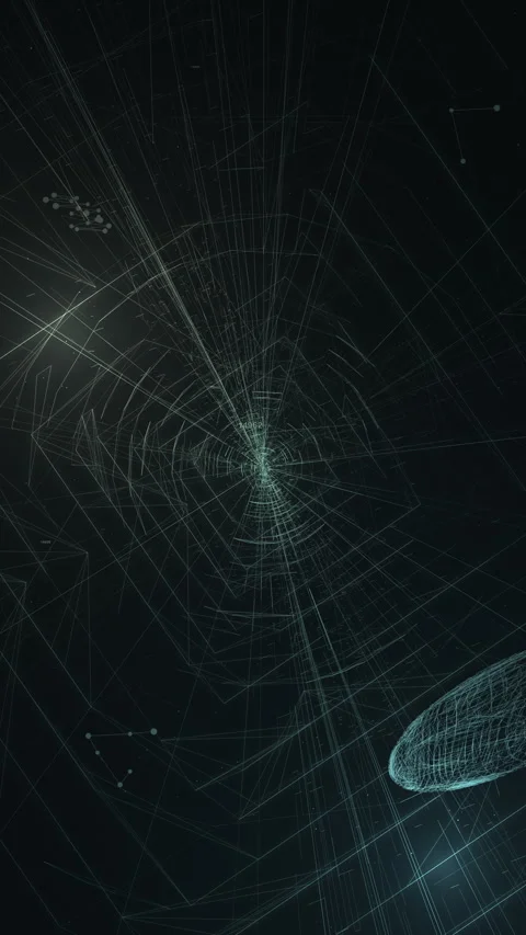 Digital Twin Technology and CAD Architectural Simulation Stock Footage 331629614