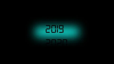 Digital typography of years 2026 displayed in a modern-segment LED style on.. Stock Footage 333203329