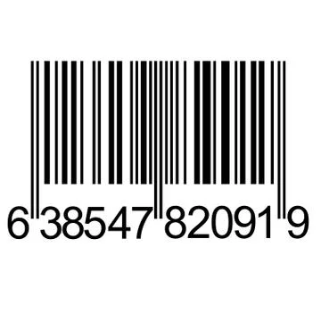 Digital unique Bar code 스톡 일러스트