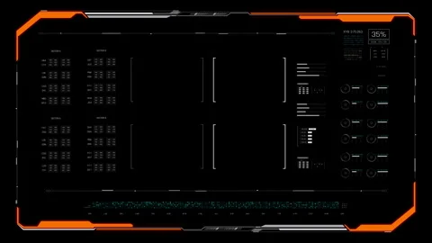Digital Universal frame template mix Stock Footage 273660406