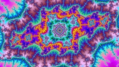 Digital Universe amazing abstract colorful background fractal high resolution Stock Illustration