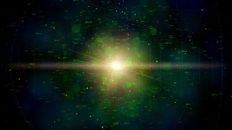 Digital universe loop Stock Footage 533014