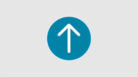 Digital Upload Process Icon: Glowing Neon Arrow for Cloud Computing Networks 動画素材 339143441