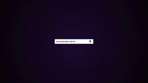 Digital Upload Progress Bar Animation with Subtle Glow on Dark Background Видео 345164991