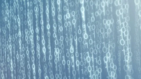 Digital Upstream 4k - Binary Cloud Data Video Background Loop Видео 81050081