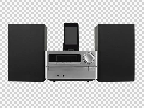 Digital usb ,Tuner, cd playerand mp3 player- clipping path Stock Photos